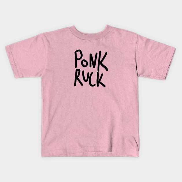 Ponk Ruck Kids T-Shirt by ThePrehistoricRobot